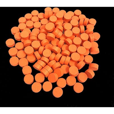 100 Pièces Disques Diamètre 10*5Mm Disques 10Mm Pion Pièces de Jeu en Bois Pioncoloré Échecs Pour Jeu de Société Jeux Éducatifs Accessoires orange