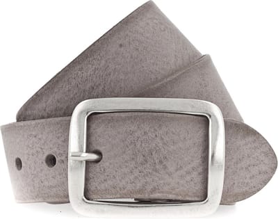Vanzetti Leren Riem Genuine Beauty 40mm Full Leather Belt W100 Mouse Gray Grijs