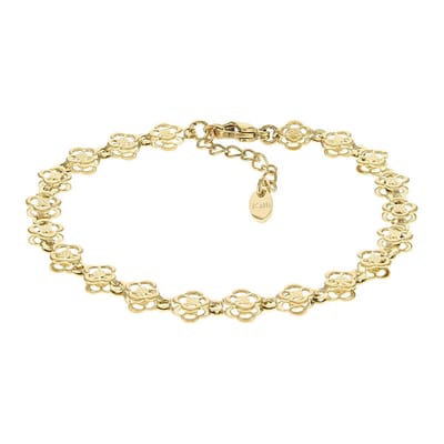 Kalli Schakel Armband Klaver Goud | 2574