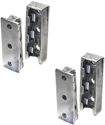 SOTECH Meubelverbinder Corpusverbinder SOLID van metaal Verbinder Beslag voor bedden, meubel & metalen constructie Draagvermogen tot 250 kg Set van 2