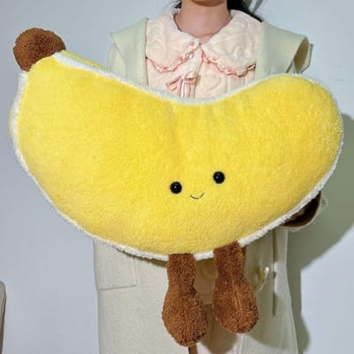 Peluche Fruit Banane Poupée Oreiller Dessin Animé Coussin Poupée Mignon Oreiller de Sommeil Cadeau d'Anniversaire 60cm ]