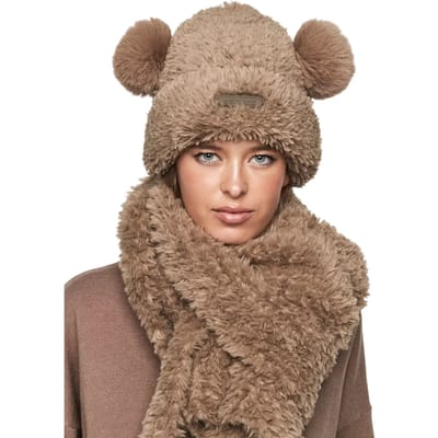 Vrouwen sjaal en muts met oren set Selmark PC1 Style ADD