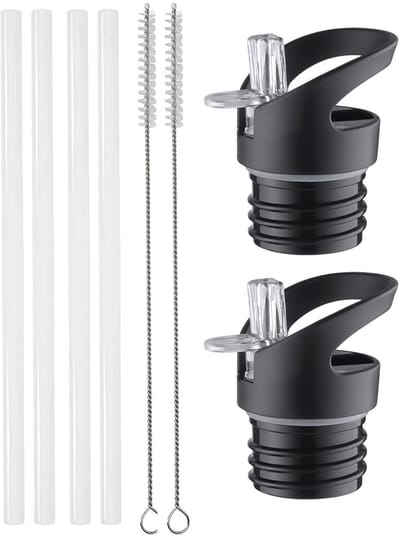 Dailygoody - Set van 2 Vervangende Rietjes met Hoed voor Hydro