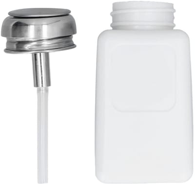 Dailygoods- Oplosmiddeldispenser 200ml - Antistatische Fles - Roestvrijstalen Deksel - HDPE Materiaal - Veilig en Duurzaam - Druktype Afgifte - Vloeistofdispenser