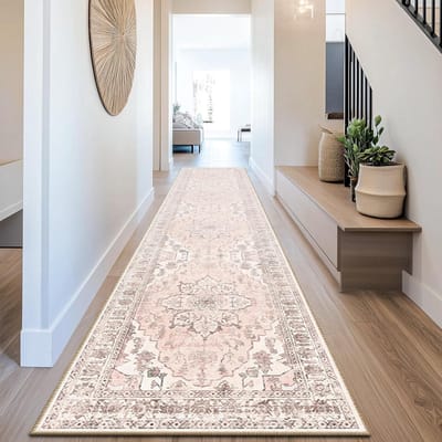 Bohemian Loper Machinewasbaar Antislip Gangtapijt Vintage Geavanceerde Lichte Luxe Huisdecoratie Bedmat Tapis 50x160cm(19x63inch)