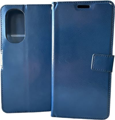 Portemonnee Book Case Hoesje Geschikt voor: Motorola Edge 30 Pro -  donker blauw