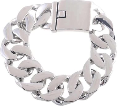 Behave - Zilverkleurige armband - urban stijl - moderne look - 18 cm