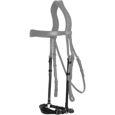 Hangende neusriem met ketting voor paard Dy'on