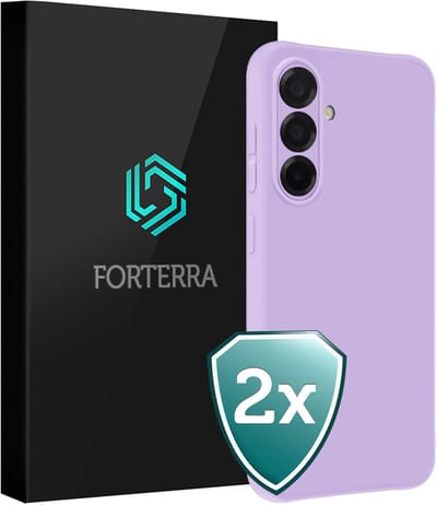 Hoesje 2 Stuks - Geschikt voor Samsung Galaxy A56 - Sterk & Shockproof - Back Cover - Case Siliconen - Telefoon Hoes - Lila