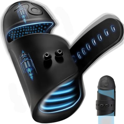 Ynkkvre - Elektrische Penis Trainer - Mannen - 10 Vibratiemodi - Penistrainer en Masturbator - Verstelbare grootte - Automatisch opbergcup voor mannen