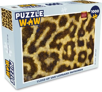 Puzzel Close-up van luipaard patronen - Legpuzzel - Puzzel 1000 stukjes volwassenen