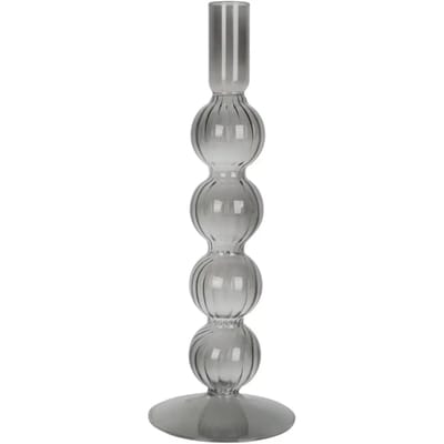 Glazen kandelaar Present Time Swirl Bubbles Large