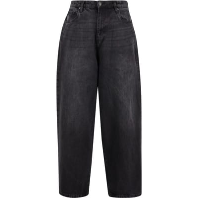 Urban Classics - Tapered Heavy Ounce Baggy Jeans Broek rechte pijpen - Taille, 28 inch - Zwart