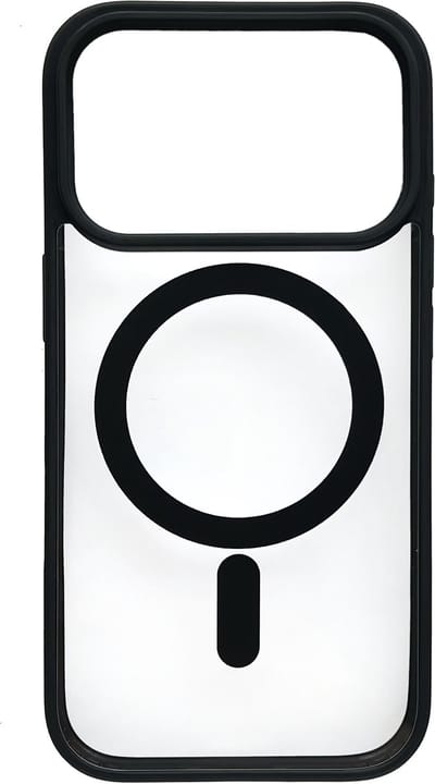 Hoesje Geschikt voor Apple iPhone 17 Pro - Zwart - Casemania Magnetisch Bumper Back Cover Geschikt voor MagSafe - Zachte TPU Rand en Krasbestendige Transparante Achterkant Back Cover