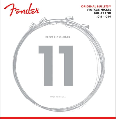 Fender 3150M Super Bullet, Pure Nickel Guitar Strings - Snarenset voor elektrische gitaar .011-.049