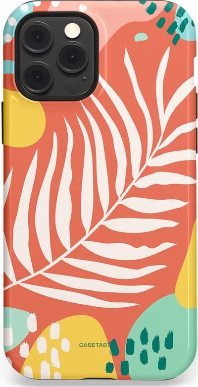 Casetastic Hoesje Geschikt voor Apple iPhone 12/12 Pro Magsafe - Stijlvolle Beschermende Duo-layer Case - Zomeravond