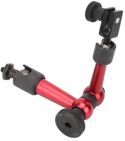 NTH products- Meetklokstandaard - Verstelbare Universele Houder - Magnetische Voetsteun - Machinebouw - Wetenschappelijk Onderzoek - Schokbestendig - Meetklokhouder