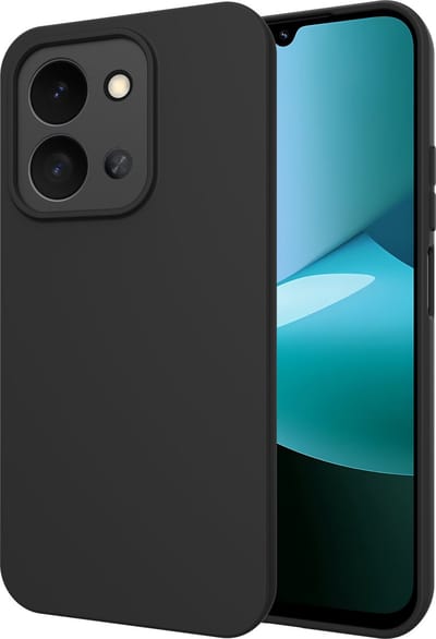 Just in Case hoesje geschikt voor Xiaomi Redmi 15C Hoesje Siliconen - Flexibele Case - Zwart