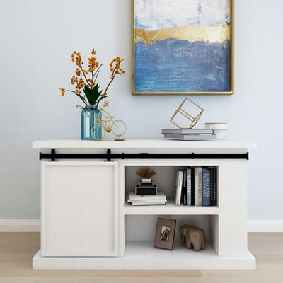 vidaXL - Ophangset - voor - minischuifdeur - 152 - cm - koolstofstaal