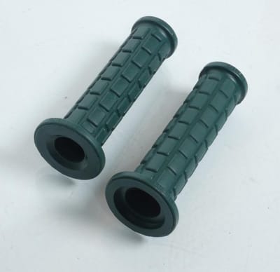 Poignée vert foncé kaki Lusito type Off Road Vintage pour moto cyclo 125mm