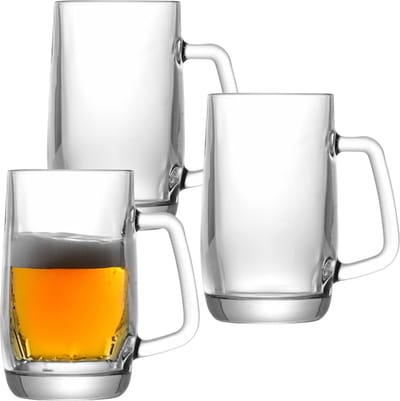 Uniglass Bierpullen Prince - 6x stuks - 0,5 liter - glas - bierglas - halve liter - bierpul