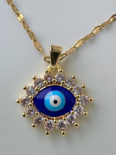 Anelplus Ketting Dames – Goudkleurig met oog – Elegant Design Bad eyes