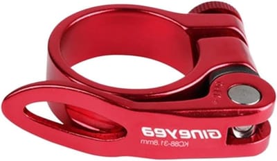 Fiets Zadelpenklem - Zadelklem MTB - Fiets Zadel Verstellen - Snelsluiting Ontwerp - 349 mm - Rood