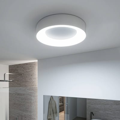 Paulmann HomeSpa Casca LED plafondlamp Ø40cm, wit/aluminium, IP44