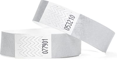 1000 Polsbandjes, Tyvek Zilver
