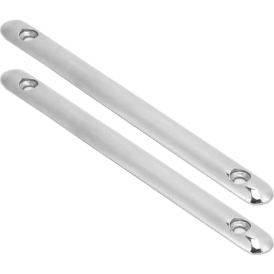 2 pièces 5,9 pouces Bande de frottement Protection Lignes d'amarrage Accessoire Acier inoxydable 316 pour Bateau Yacht RV white