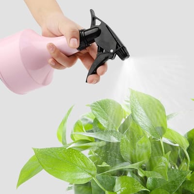 Handgeperste Gieter - Planten Besproeier - Tuin Watering - Verstelbaar Mondstuk - 0.6L 21cm Hoog - Roze