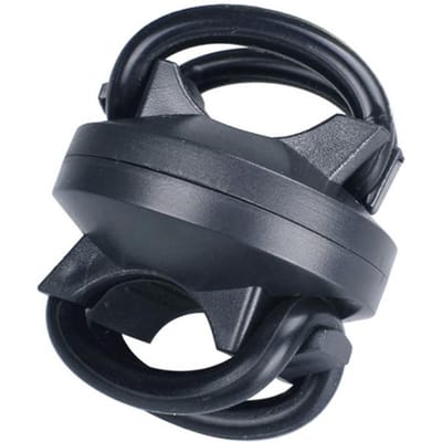 1 support de lampe de poche universel réglable à 360 degrés pour vélo, noir