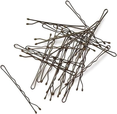 24 Bruine Haarspeldjes van 5 cm met Golvende Pinnen - Stevige en Duurzame Grip voor Alle Haartypes