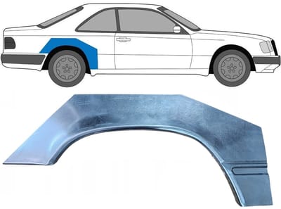 Reparatiepaneel achterspatbord voor Mercedes E-Class W124 1984-1996 / Rechts