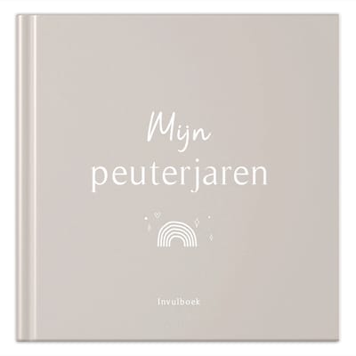 Fyllbooks - Opgroeiboek Mijn Peutertijd - Herinneringsboek - Invulboek - Kinderen 1 tot 4 jaar - Zand