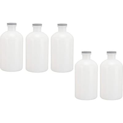 5 pièces Seringues Vétérinaires Flacons 100ml PP Réutilisables Bouteilles d'Injection pour Animaux d'Élevage white