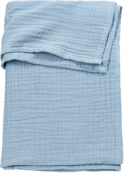 Meyco Baby Uni Ledikant Laken - Pre-washed Hydrofiel - Jeans Blue - 100x150cm - 0.3 TOG