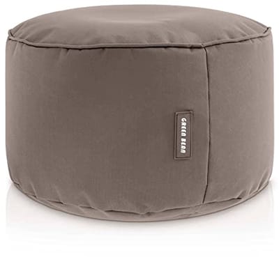 Zitzak-hocker 25x45cm - Voetenbankje en Zitpoef voor Kinderen en Volwassenen - Khaki