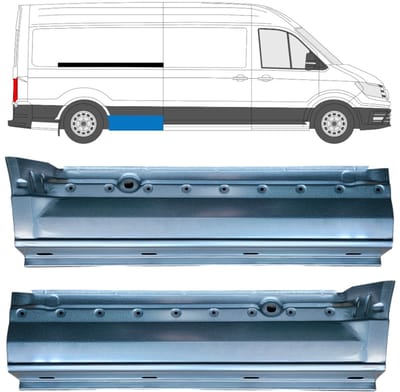 Reparatiepaneel achterspatbord voor MAN TGE 2016- / Links + Rechts / Set