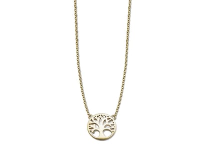 Ketting Levensboom Zilver Gold-Plated XN006G 42-45cm