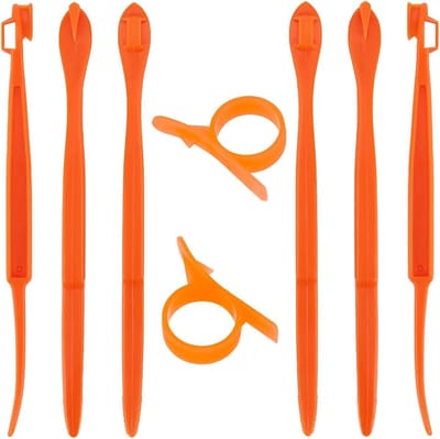 6+2 Stuks Citrus Peeler en Fruit Slicer - Handige Keuken Gadget voor Sinaasappels en Avocado's