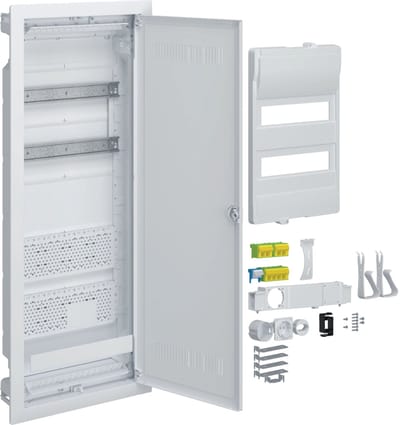 Hager VH602WWH VZ317 Kleine verdeelkast Holle wand Aantal groepen: 24 Aantal rijen: 2 Inhoud: 1 stuk(s)