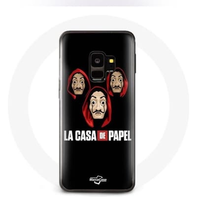Case voor Samsung S9 plus La casa de papel-masker en logo