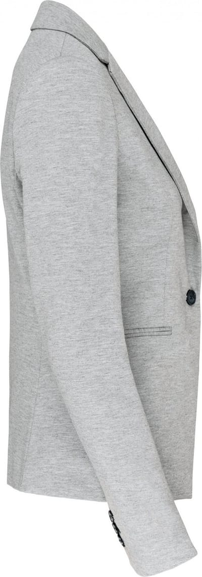 Kariban Damesjas van tricot K6133 - Light grey heather - 44 NL (46 FR)