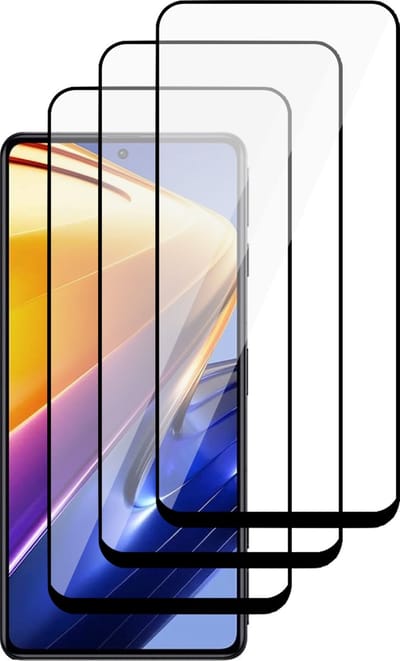Screenprotector geschikt voor Xiaomi Poco F4 - Gehard Glas Beschermglas Tempered Glass Volledig Dekkende Screen Protector - 3 Stuks