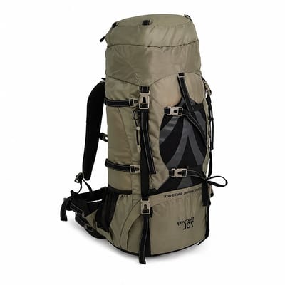 Sello! hike rugzak – wandelrugzak – trekking – wandelen – outdoor – duurzaam nylon – verstelbare schouderbanden – 70 liter - bruin