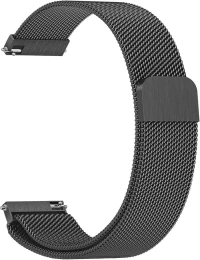 Stalen Horlogeband 22 mm met Snelle Bevestiging en Magnetische Sluiting voor Smartwatch - Duurzaam en Stijlvol Accessoire voor Mannen