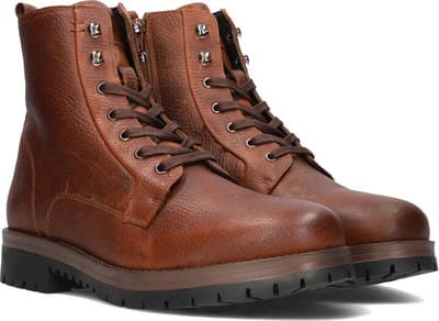 Mazzeltov Mario Enkelboots - Enkellaarsjes - Heren - Cognac - Maat 42