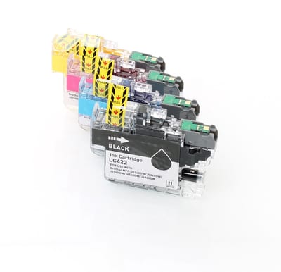 ABC huismerk set 4x inkt cartridge geschikt voor Brother LC422 LC422VAL geschikt voor MFC-J5340DW MFC-J5345DW MFC-J5740DW MFC-J6540DW MFC-J6940DW