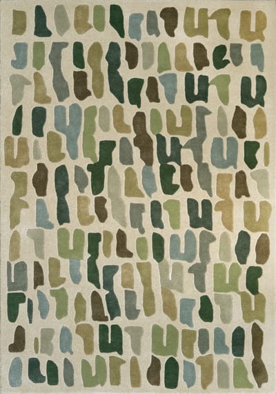 Acsento PanareaForest Vloerkleed - 160 x 230 cm - Groen - Rechthoekig - Wol - Woonkamer, Slaapkamer, Eetkamer - Abstract - Modern